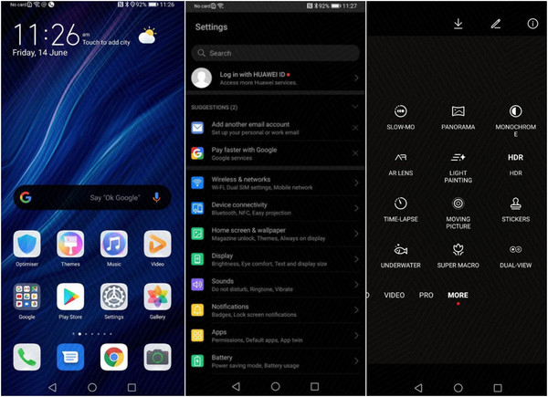 网传EMUI 10界面