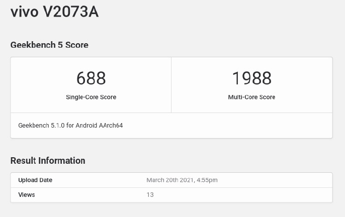 iQOO Z3 手机骁龙 768G 跑分曝光