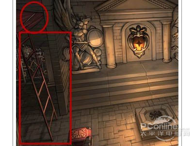 将梯子架在左边，就能拿到一根铁棍