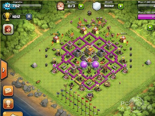 部落冲突7本布局_阵型三