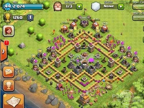 部落冲突7本布局_阵型五