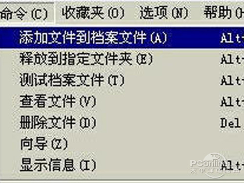 执行命令-添加文件到档案文件