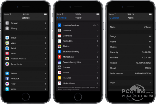 暗黑模式开启 苹果iOS10 DarkMode曝光