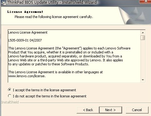 ThinkPad笔记本如何升级BIOS程序