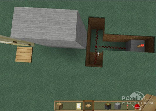 我的世界怎么做自动门