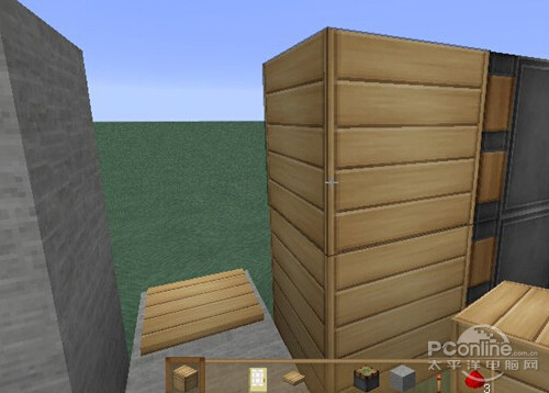 我的世界怎么做自动门