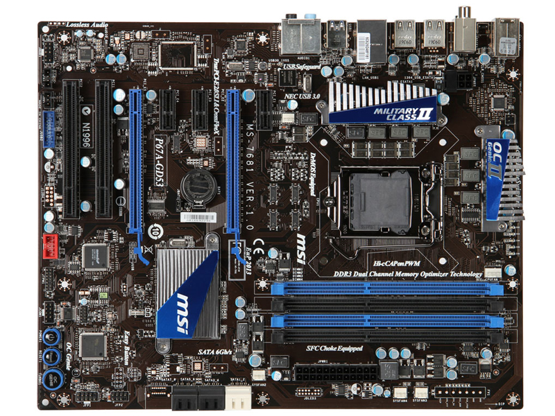 微星P67A-GD53-H(B3)配什么CPU