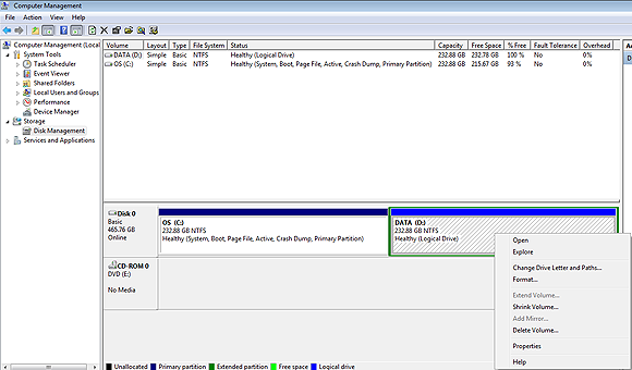 Win7 下如何分割硬盘 Win7 下如何分割硬盘