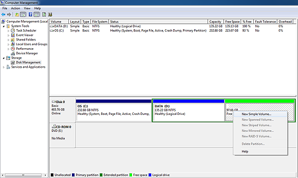 Win7 下如何分割硬盘 Win7 下如何分割硬盘