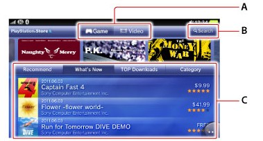 PSVita的PlayStation&reg;Store是