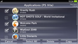 PSVita如何复制/删除游戏等应用程序(电脑)